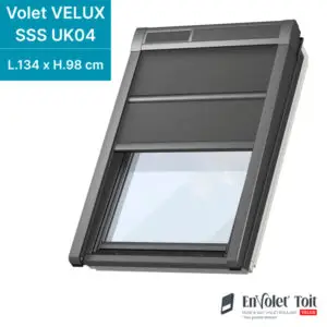 Volet fenêtre de toit roulant souple à énergie solaire VELUX sss uk04