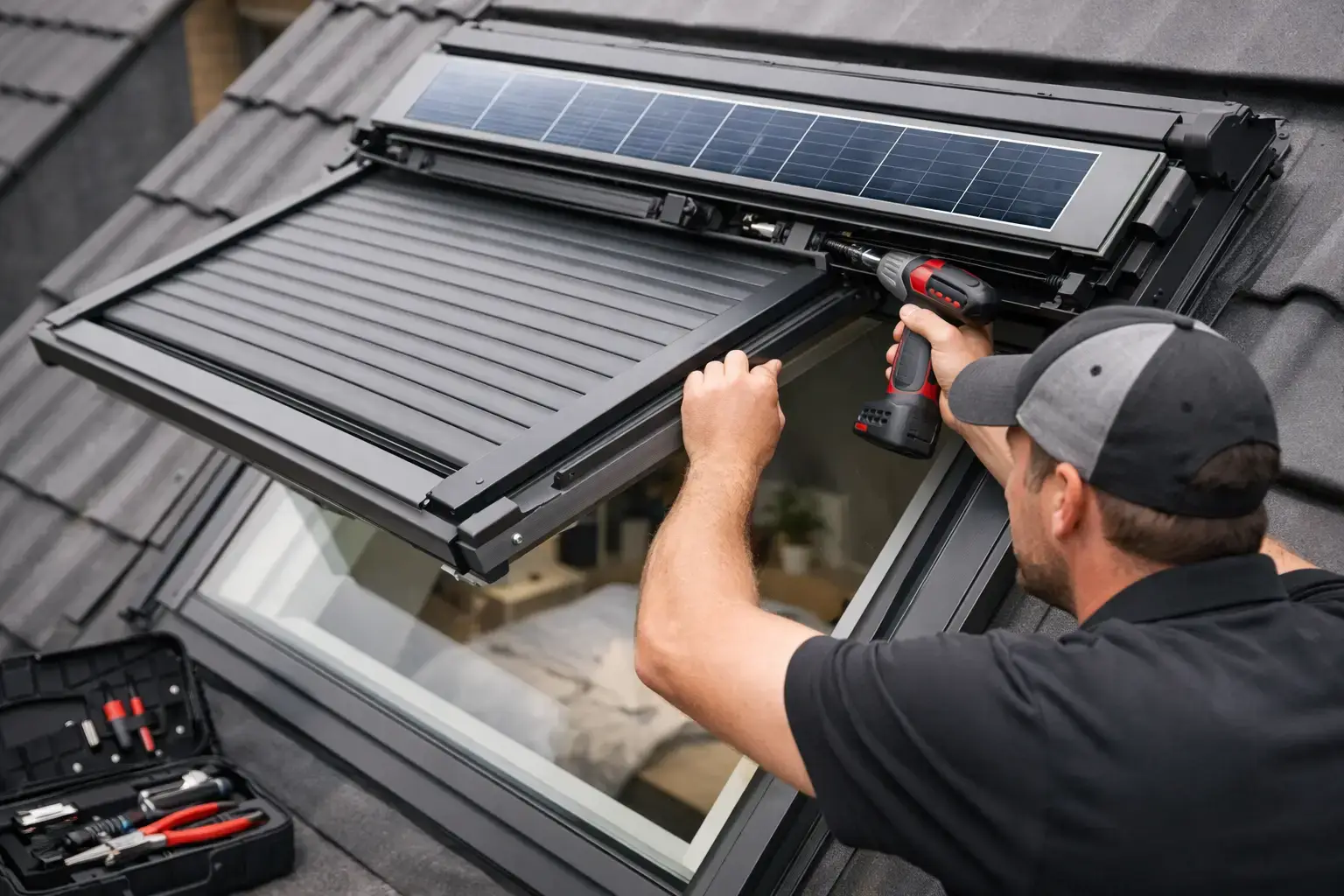 Dépannage volet roulant VELUX solaire