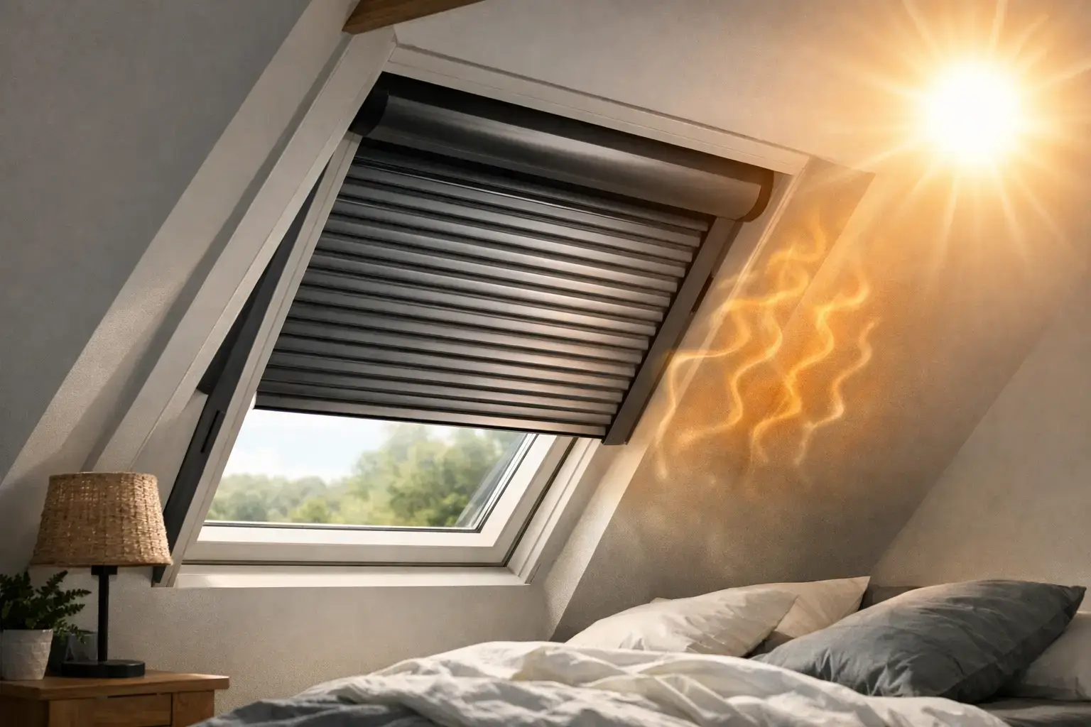 Volet roulant VELUX et chaleur des combles